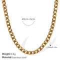 Xl583g3mm gold nk chain