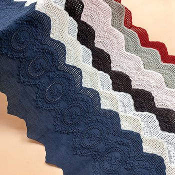 New color lace cotton hollow embroidery lace accessories children's clothing women's clothing cotton lace factory wholesale