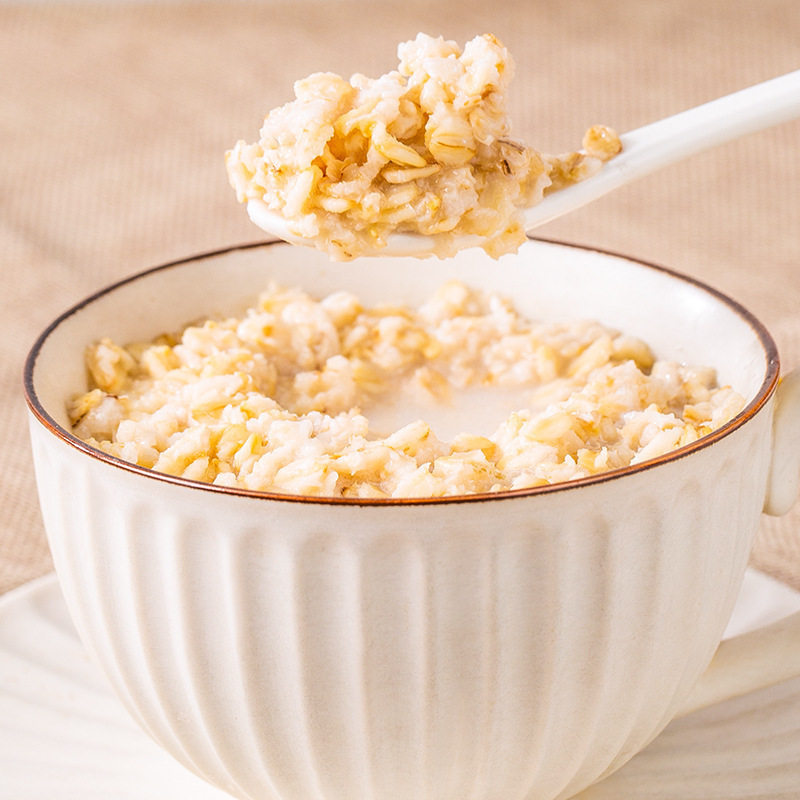 5 Pounds of Oatmeal, 2 Cans of Ready-To-Eat Refined Oatmeal, Non-Skimmed Pure Oatmeal Breakfast Drink, Fitness Meal Replacement Fast Food