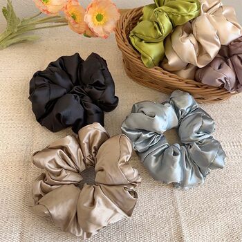 Pillow Large Intestine Hair Band, High-End Headband, High Elasticity and Durability, Rubber Band Ball Hair Rope, Popular Same Style Headwear