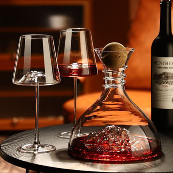 Red Wine Glass Set Household Glass Big Belly Wine Goblet High-End Light Luxury Decanter European Style Wine Set