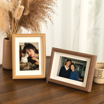 Three-Dimensional Hollow Photo Frame Display Stand 67 Inches 8inch 10inch Photo Mounting Empty Frame Wall-Mounted Wooden Hollow Picture Frame Wholesale