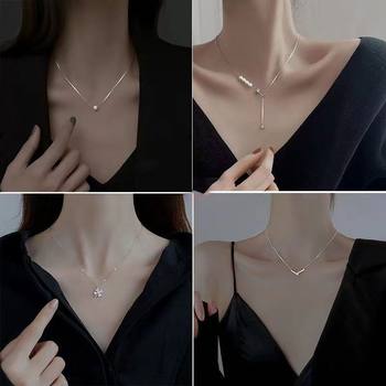 High-grade Light Luxury Necklace All-match Trendy Collarbone Chain Women's Butterfly Simple Niche High-grade Elegant Dress Chain Jewelry