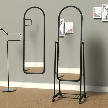 Full-Length Mirror European-Style Floor Mirror Simple Bedroom Home Dressing Mirror Clothing Store Student Dormitory Fitting Mirror Hanging Mirror