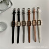 Korean Style Vintage Mori Style Small Watch Women's Student ins Niche Design Elegant Rectangular Dial Quartz Watch
