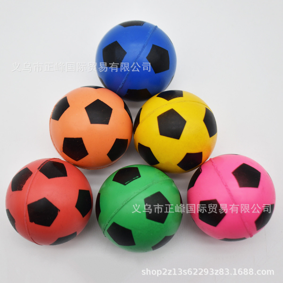 New rubber football color elastic ball children's toy factory direct Bounce Ball solid blind box ball wholesale