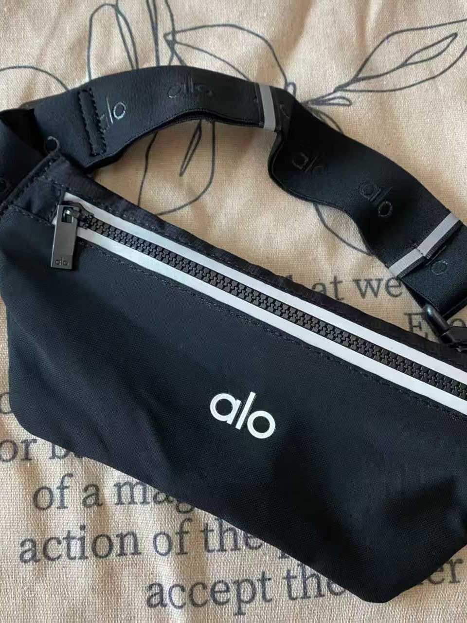 Alo Cross-Border New Outdoor Men's and Women's Fitness Sports Bag Transparent Mesh Dry Breathable Running Portable Waist Bag
