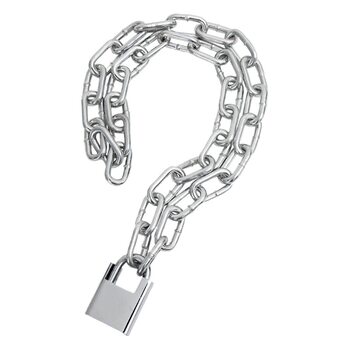 Half package anti-shear lock chain lock anti-theft chain lock bold and long anti-pry chain lock door lock management open lock