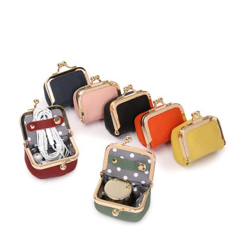 New Mini Small Mouth Gold Bag Earrings Ring Necklace Jewelry Box Coin Coin Purse Advanced Portable Storage Bag