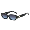 Black frame with gray-blue lenses