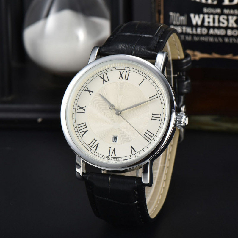 2023 Cross-Border Hot Style Simple Fashion Versatile Men's Quartz Watch Round Dial Men's Watch Manufacturer Wholesale