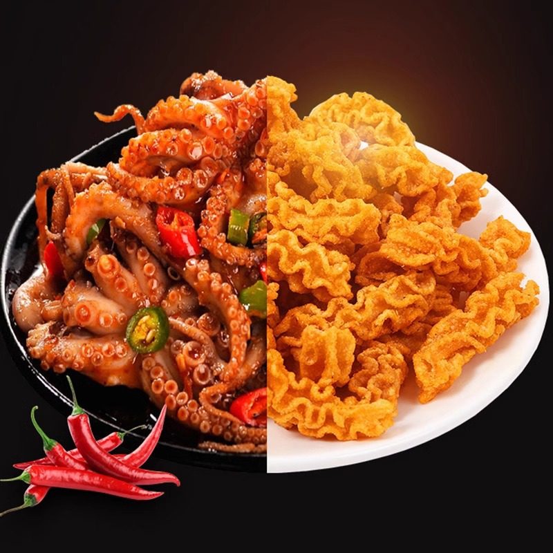 Generation-Themed Popular Eight-Claw Grilled Small Package Nostalgic Snack for Late-Night Hunger Relief Casual Snack Food Gift Pack