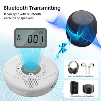 Cd Player Multi-Function Home Music Cd Learning Listening Cd Player Portable Small Repeater Bluetooth Audio