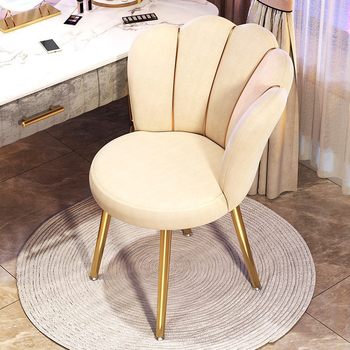 Dressing Stool, Bedroom Makeup Stool, Light Luxury Table and Chair, Cream Style Manicure Stool, Simple Modern Small Apartment Internet Celebrity Dressing Chair
