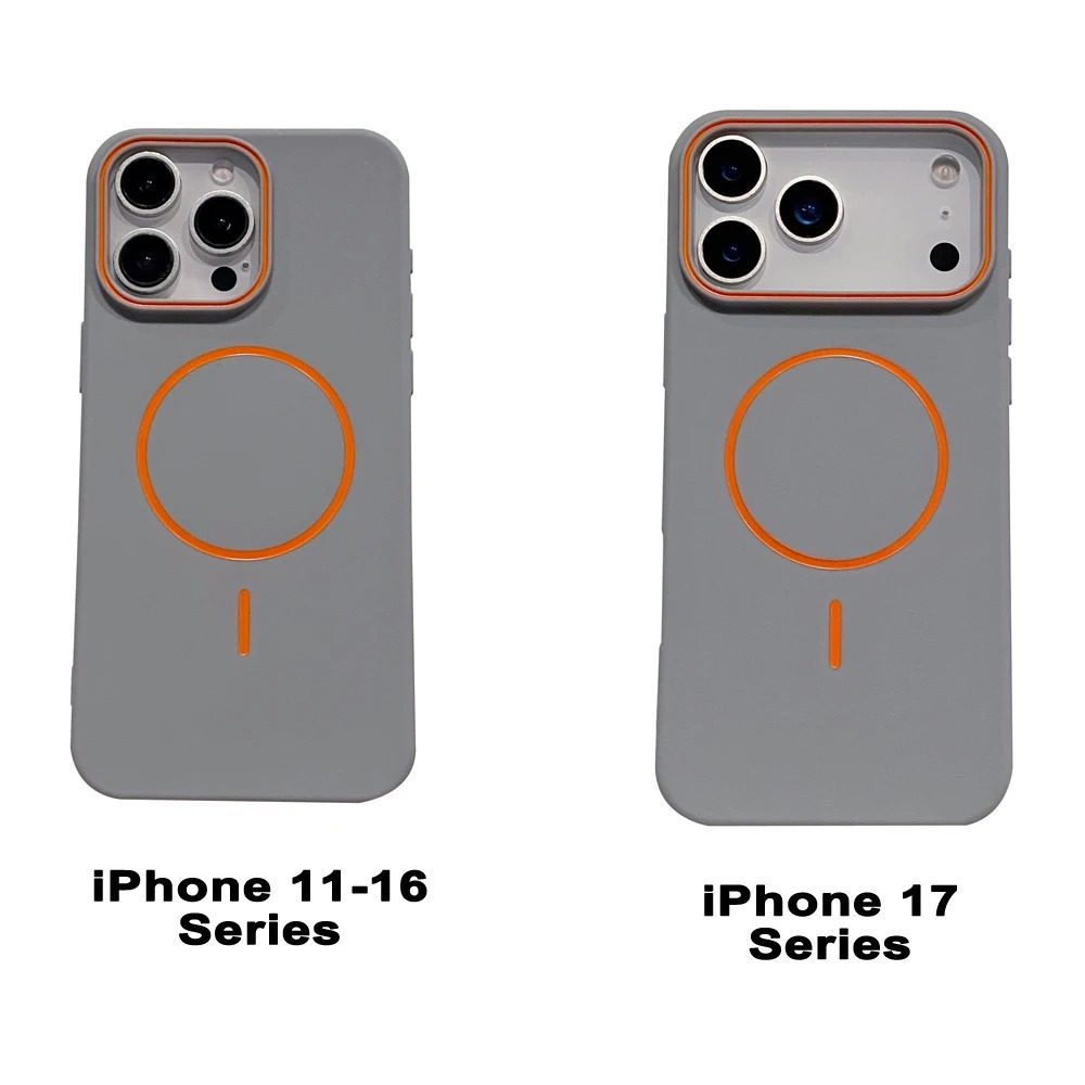 Suitable for Apple 17Promax Skin-Feel Fine Circle Magnetic Phone Case Iphone16E Frosted Anti-Fall 17Air Soft Case