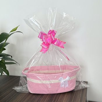 Cotton Rope Woven Storage Basket Desktop Snack Gift Packaging Toy Sundries Organize Storage Basket Household Storage Box
