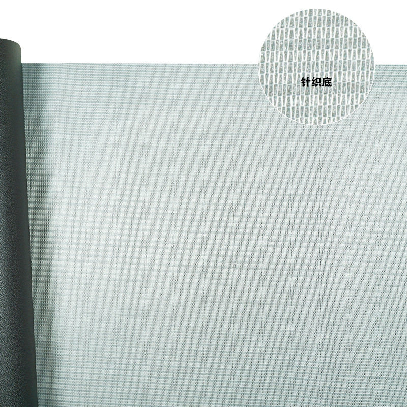 Leather Factory 0.6 Thick Adhesive-Backed Knitted Base Matte Fine-Grained Small-Grained Wallet Lining Notebook Pvc Leather Material