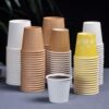 Food Festival Disposable Mini Paper Cups Extra Small Size for Tasting Drinks and Food 30/50/100ml Customizable