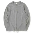 Cotton Henry Collar Sweat light gray