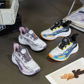 Wabi Xiaoxing Kidsren's Light Running Shoes Spring & Fall New Lightweight Medium and Large Kidsren's Sports Shoes Breathable and Comfortable Boys and Girls Shoes