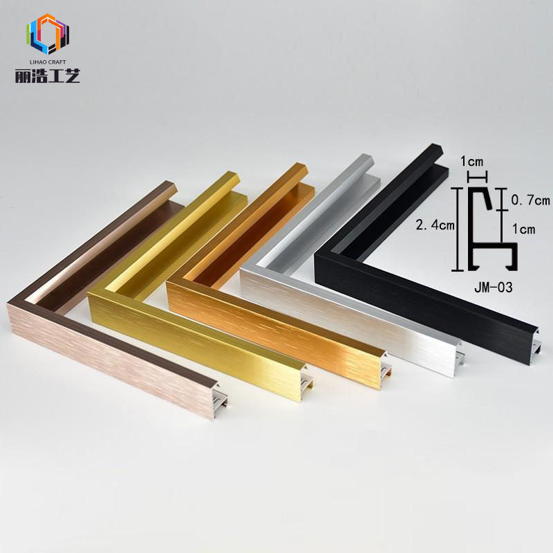 Modern Simple Decorative Picture Frame Aluminum Alloy Photo Frame Line Metal Mural Frame Advertising Oil Painting Outer Frame Wholesale