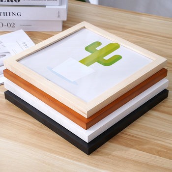 Square Photo Frame Oil Painting Frame Modern Simple ins Creative Furniture Modern Pine Photo Frame Photo Album Frame