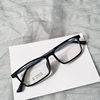 Pure Titanium Glasses Frame Ultra Light TR90 Myopia Glasses Men's Full Frame Elastomeric Lacquer Glasses Business Box 9821
