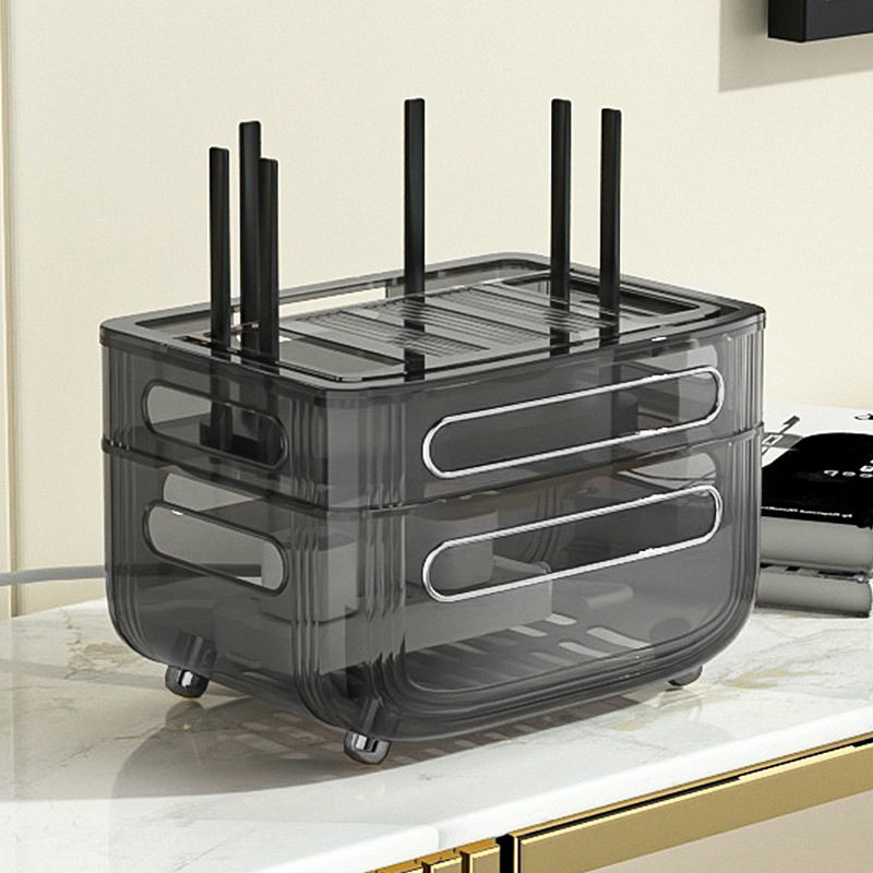Home router storage box wireless wifi box desktop finishing box put TV set top multi-function