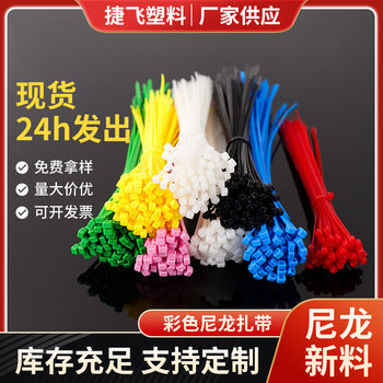 Color Industrial Self-locking Nylon Cable Tie Bundling Plastic Cable Tie with Wire Storage Finishing Flame Retardant Tie Wire Tie