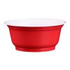 20 disposable bowls red household banquet bowl chopsticks suit wedding wedding rice bowl round plastic bowl high temperature resistant