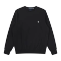Crew neck - black - white label