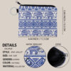 Cross-border New Arrival Elephant Print Pattern Fabric Coin Purse Portable Keychain Coin Bag Girls Women Gift