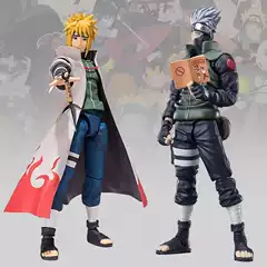 SHF Naruto Hatake Kakashi Minato Namikaze Naruto Action Figure Model Ornament Toy with Articulated Joints