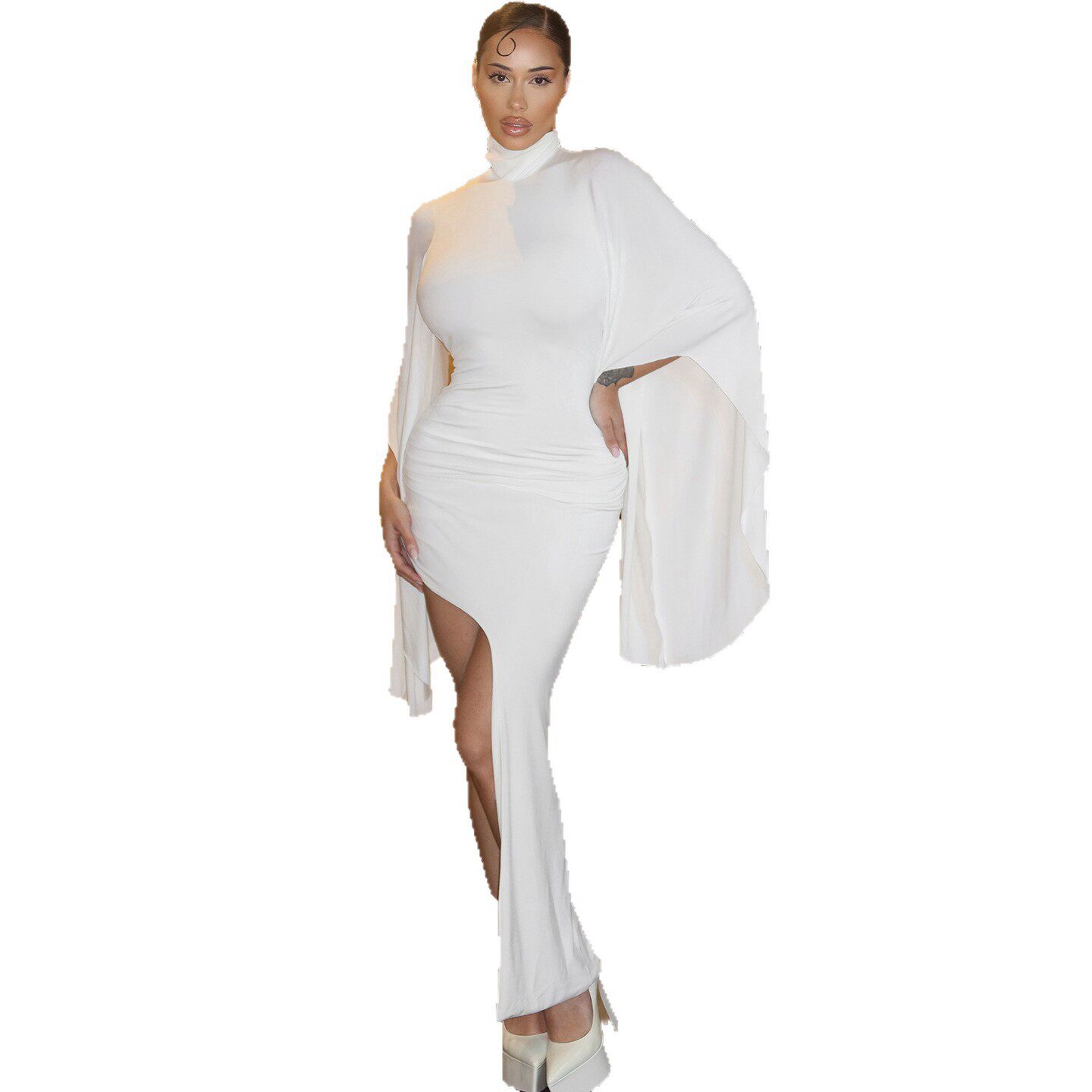 Summer Womens Bodycon Dress Sexy Backless Slim Fit Flared Sleeves Trendy for Parties and Events Wholesale Available