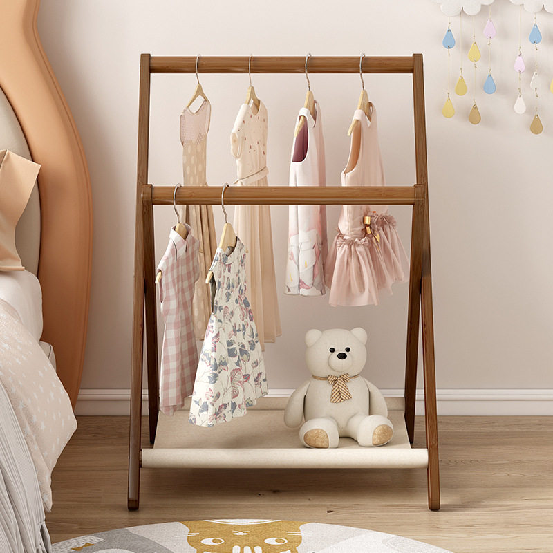 Pet Clothes Hanger Mini Floor-Standing Dog Clothes Hanger Cat Clothes Storage Rack Simple Small Coat Rack