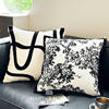 Modern Minimalist Sofa Black and White Ins Cushion Light Luxury Zebra Living Room Bedside Homestay Cushion Vintage Bay Window Pillowcase