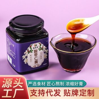 Ziziphi Spinosae Cream Lily Poria Rhizome Mulberry Lotus Seed Sleep Health Nourishing Cream in stock Factory Outlet