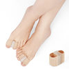 Cross-Border New Gel Fiber Toe Correction Big Toe Valgus Toe Separator Double Hole Toe Orthosis Nylon