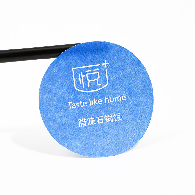 Writing Paper Self-Adhesive Stickers Customized Fruit Tea Advertising Logo Labels Qr Code Sealing Stickers Customized