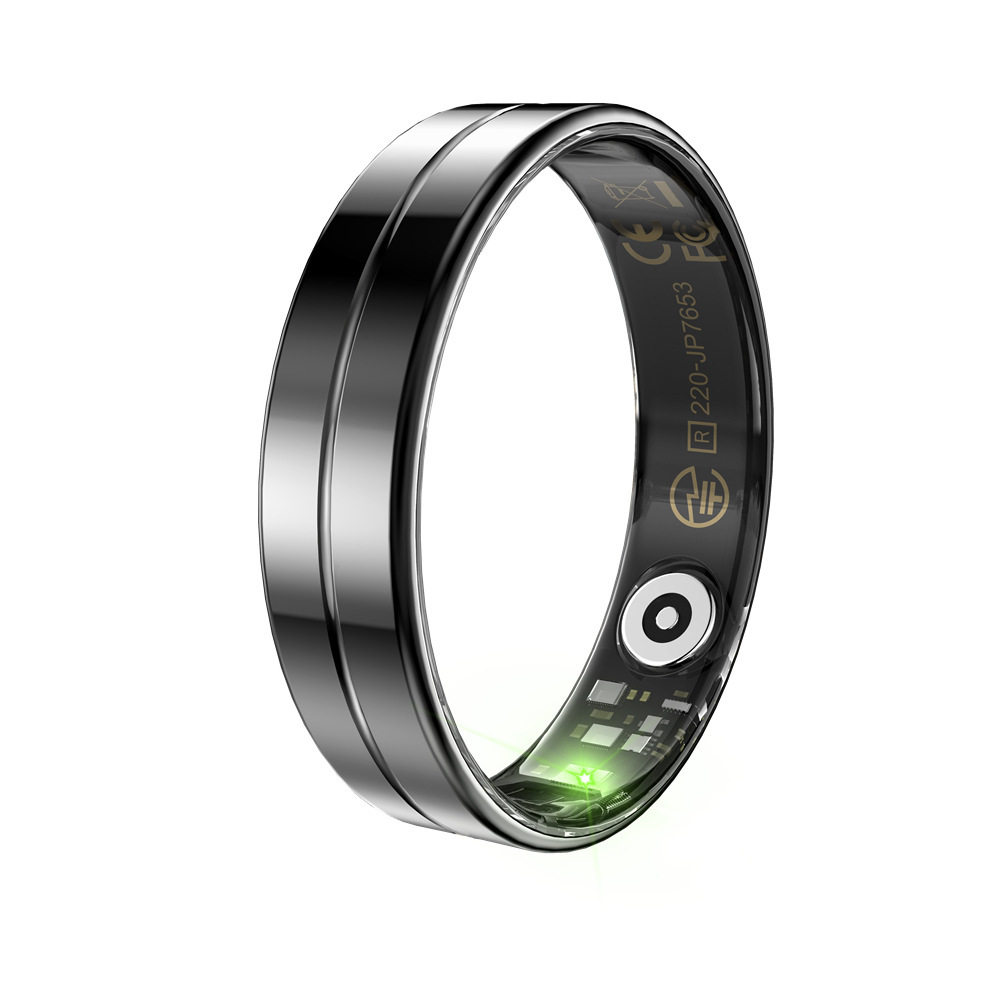 New R11 Smart Ring with Charging Compartment, Heart Rate, Blood Pressure, Blood Oxygen, Sleep, Exercise, Pedometer, Waterproof, Photo Taking, Cross-Border