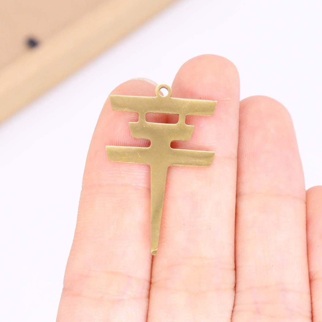 DIY Stainless Steel Charm Pendant Bill Cowlitz Symbol Tokyo Hotel Gift for Women and Men Geometry