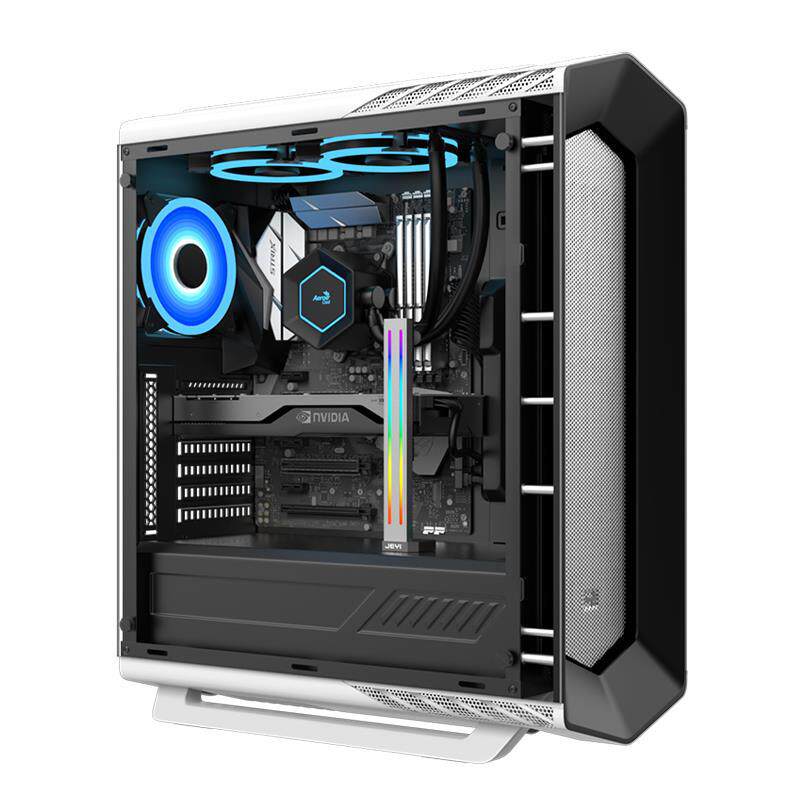 Jiayi desktop computer graphics card support frame can be raised and lowered with RGB colorful lighting graphics card bracket magnetic base