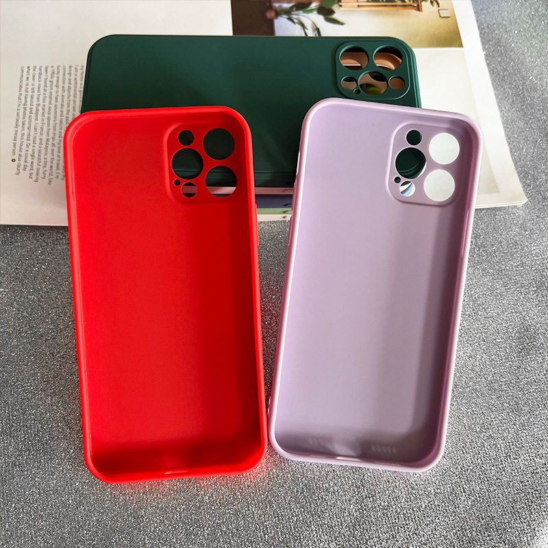 Suitable for Iphone16Promax Rubik's Cube Straight Edge 15Pro Mobile Phone Case 17 All-Inclusive 13/14 Material Soft Shell Wholesale