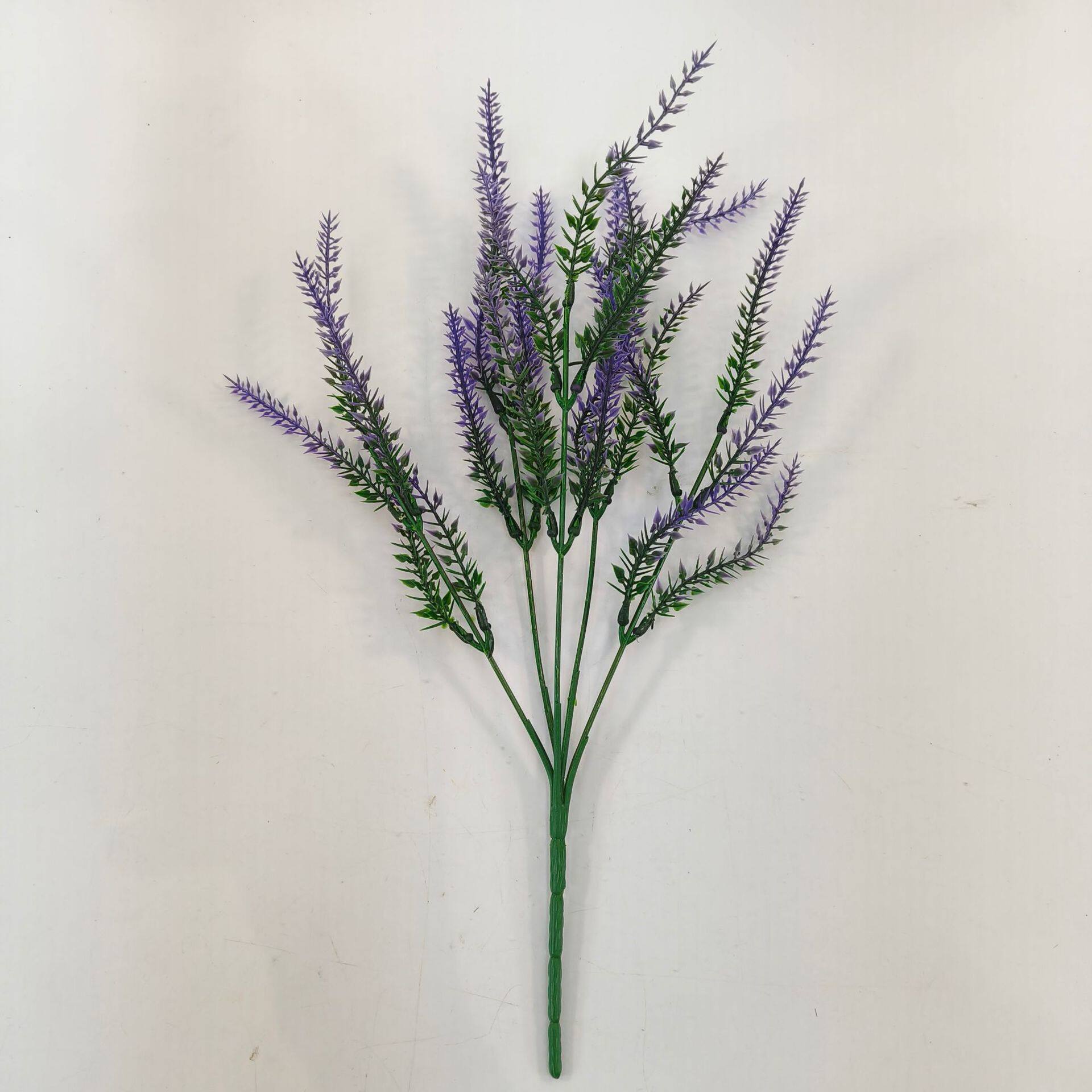 麦穗5叉植绒薰衣草仿真家居装饰植绒仿真植物人造花束仿真花批发