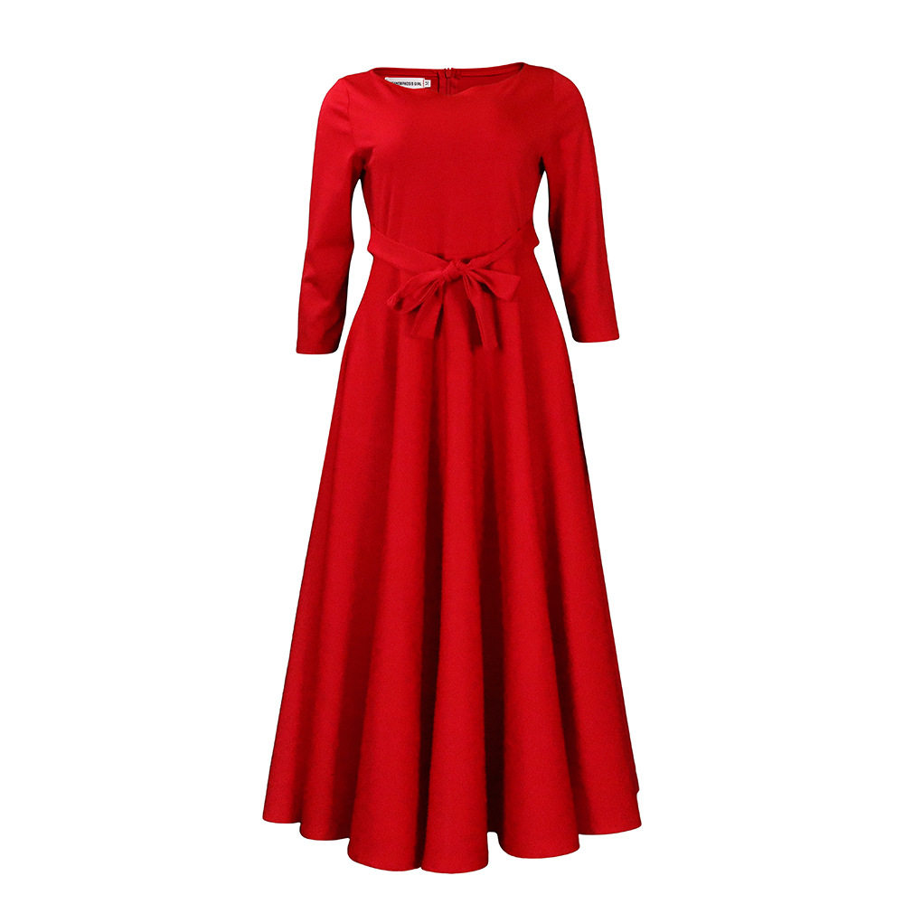 Plus Size African Long Dress Fashionable Tie Design Elegant Style Spring Summer Collection Wholesale Available