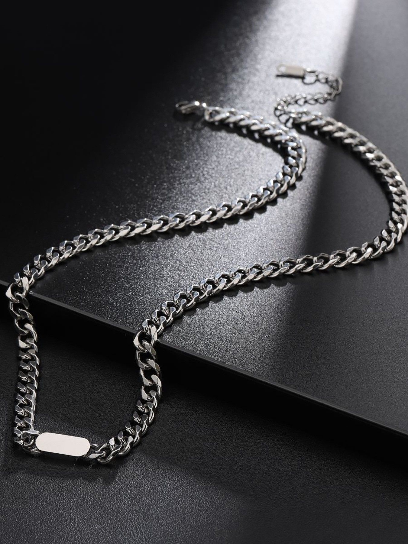 项链男钛钢不掉色简约百搭饰品女毛衣链新款时尚个性爆款嘻哈配饰