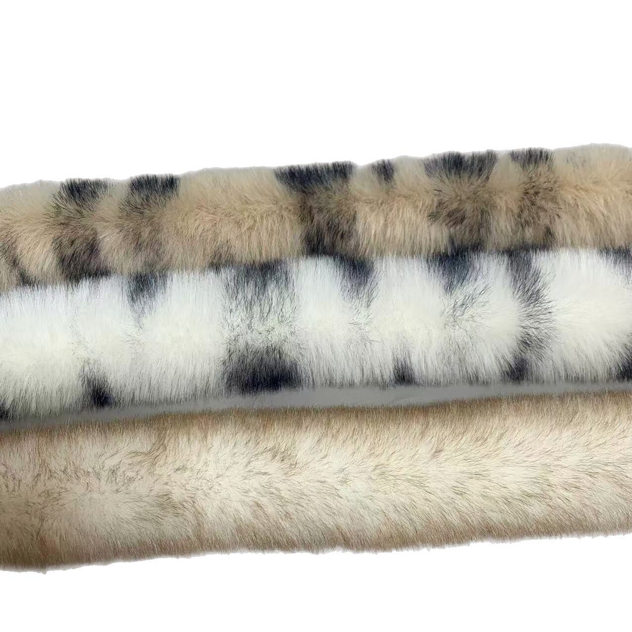 Imitation Rex Rabbit Leopard Print Wool Strips/Clothing, Shoes and Hats/Toy Accessories and Other Lace Decorative Accessories/Plush, Soft and Comfortable