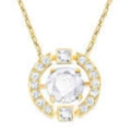 Dazzling gold and white diamond necklace
