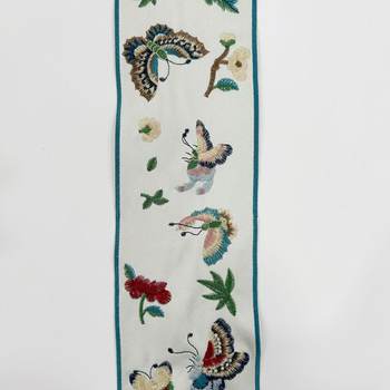 10CM satin embroidery national style lace butterfly dancing cheongsam Chinese costume costume cuff placket belt accessories