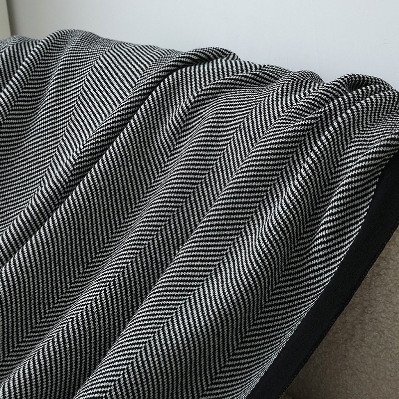 Nordic Simple Style Knitted Summer Nap Air Conditioning Blanket Blanket Bed Tail Towel Blanket New Style Blanket Sofa Blanket